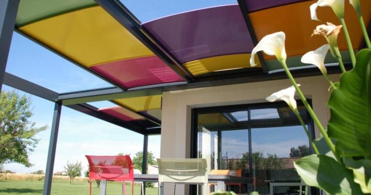 Pergola adossée modèle Arlequin SOLISYSTEME Entreprise installation de pergolas Essonne